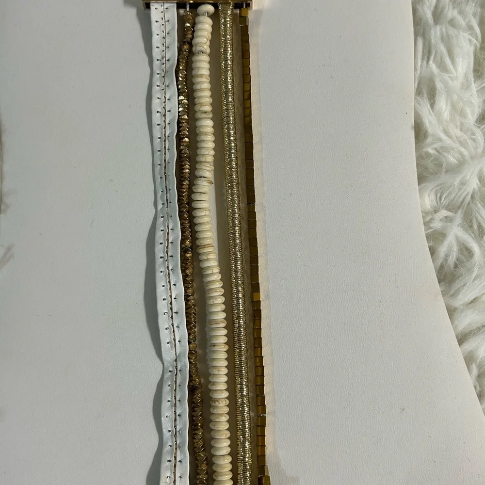 Victoria Emerson Gold and Cream Bracelet Set - Picture 3 of 9